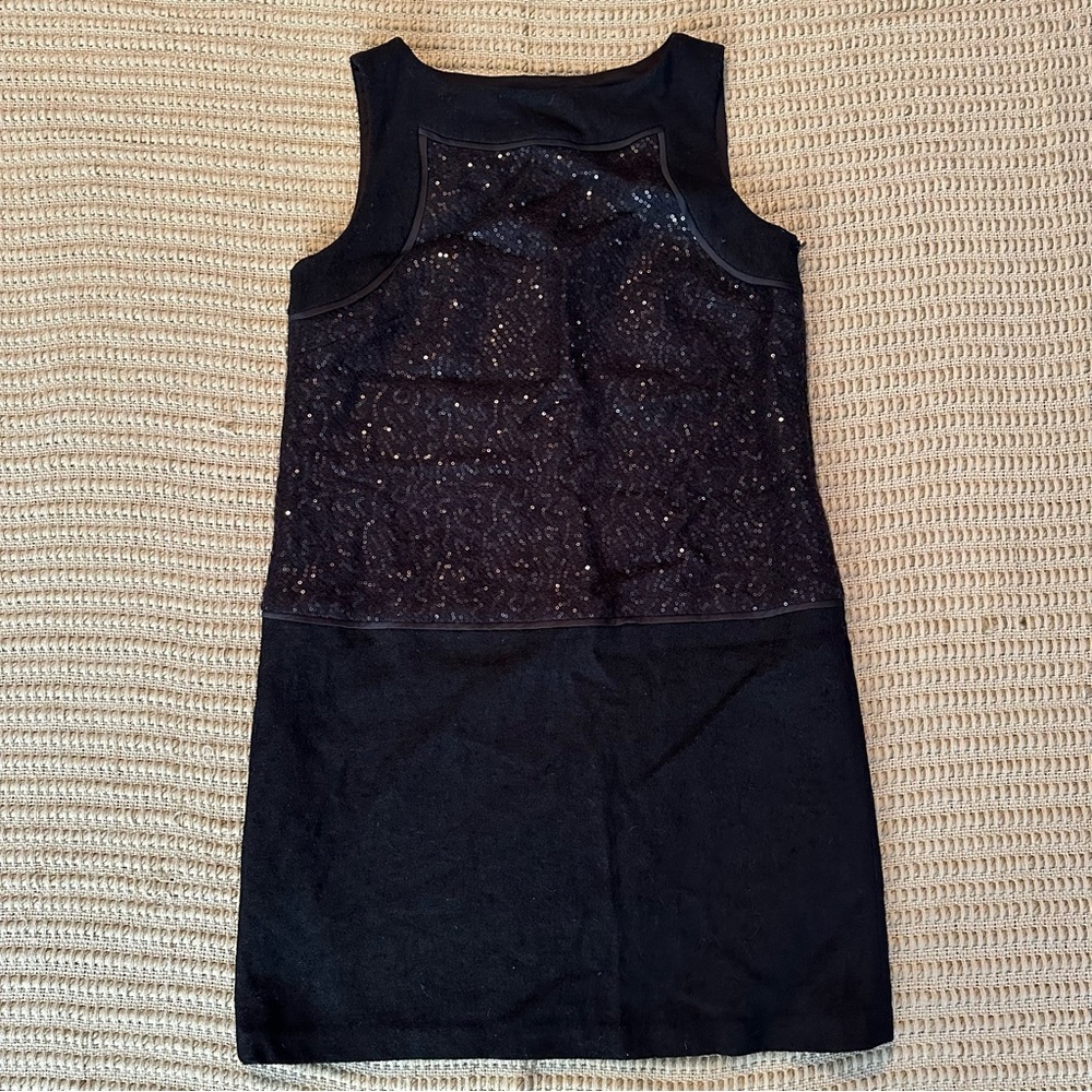 Ann Taylor loft sequin wool blend shift dress